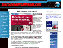 Tablet Screenshot of exerciseandhealthstuff.com